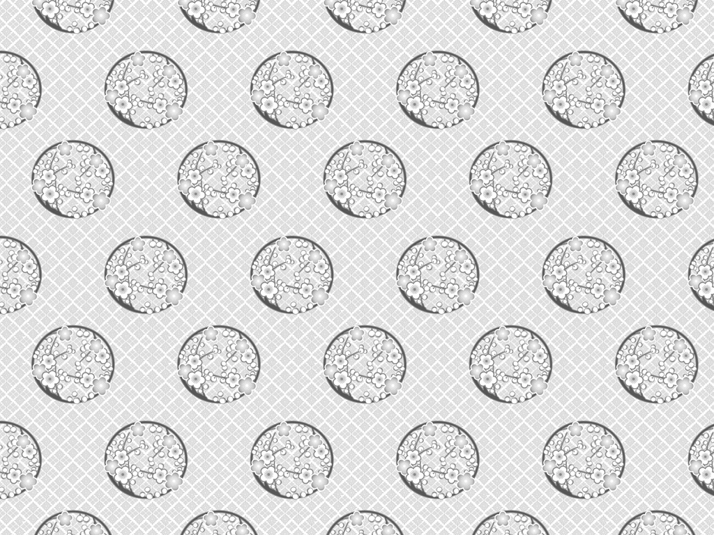 梅の花柄模様の背景イラストとベクター&nbsp;-&nbsp;灰色