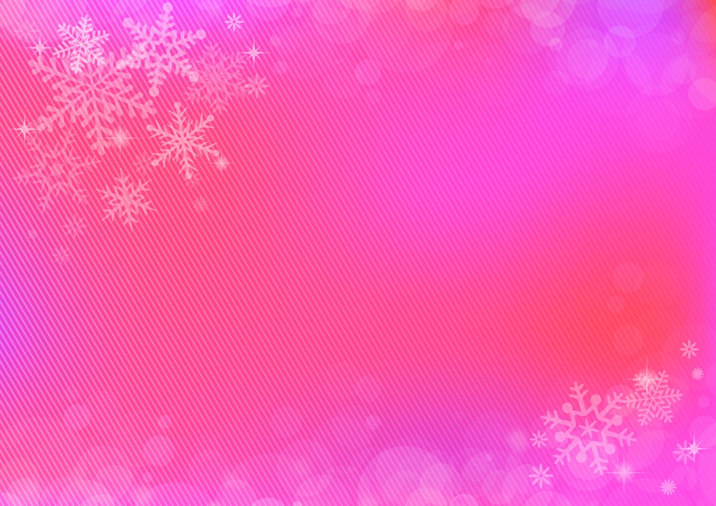 雪の結晶と光の玉ボケのフレームの背景イラストとベクター&nbsp;-&nbsp;ピンク色