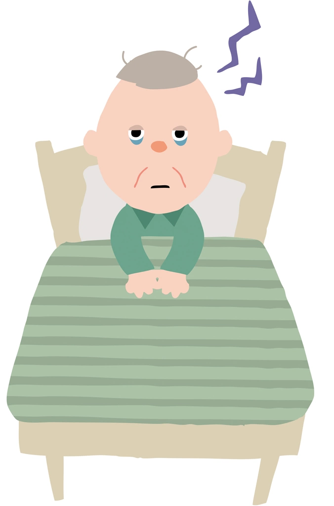 睡眠不足の家族達のイラストとベクター&nbsp;-&nbsp;おじいさん