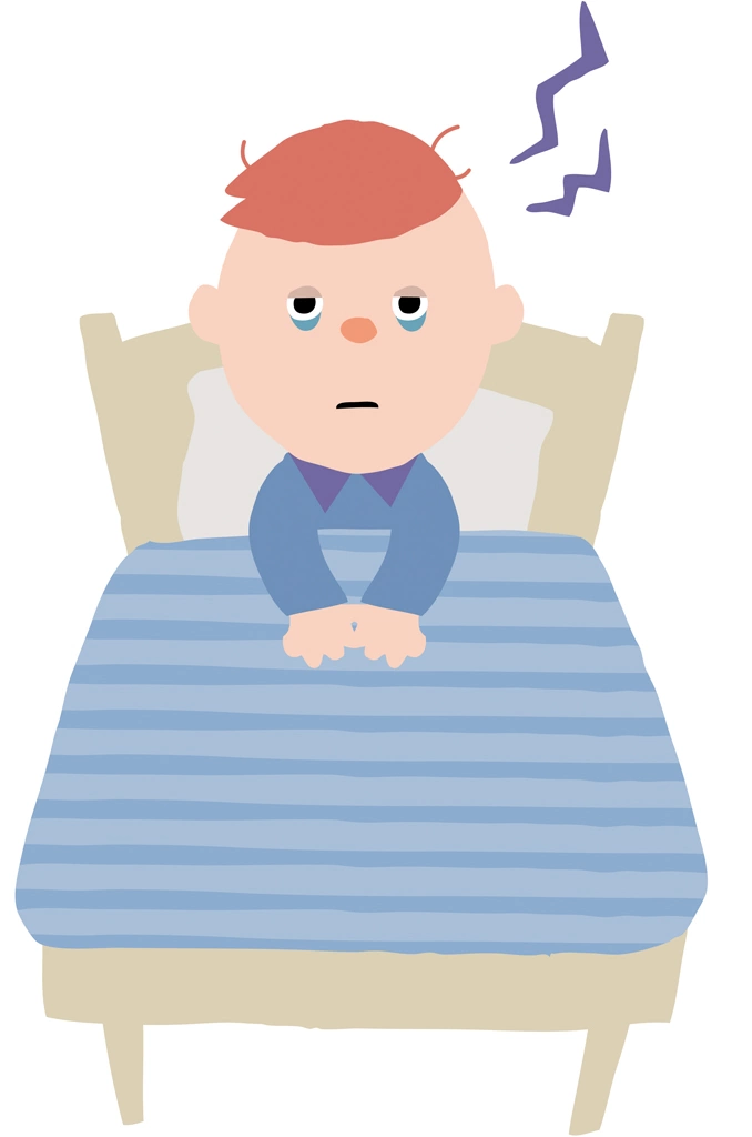 睡眠不足の家族達のイラストとベクター&nbsp;-&nbsp;男の子