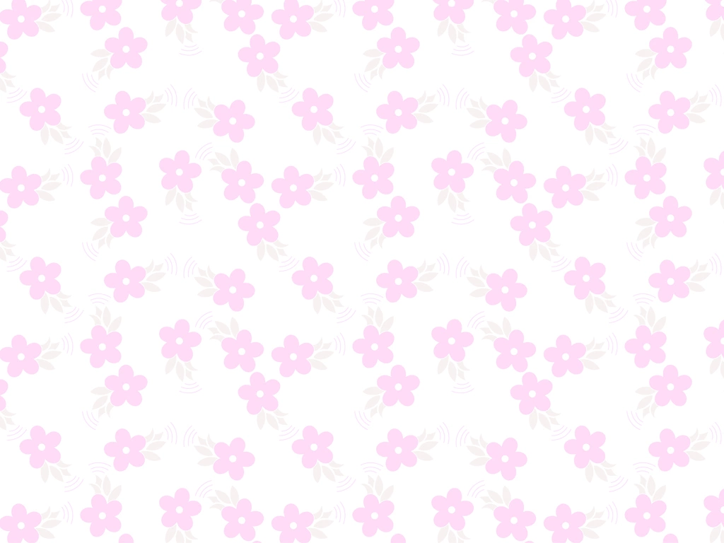 葉っぱと花柄の背景イラストとベクター&nbsp;-&nbsp;淡いピンク色と白色