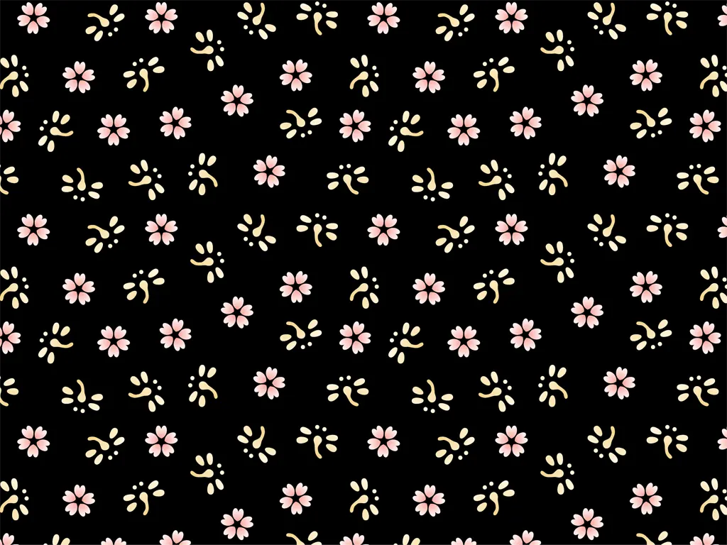 桜の花とトンボ柄の背景イラストとベクター&nbsp;-&nbsp;ピンク色と黒色