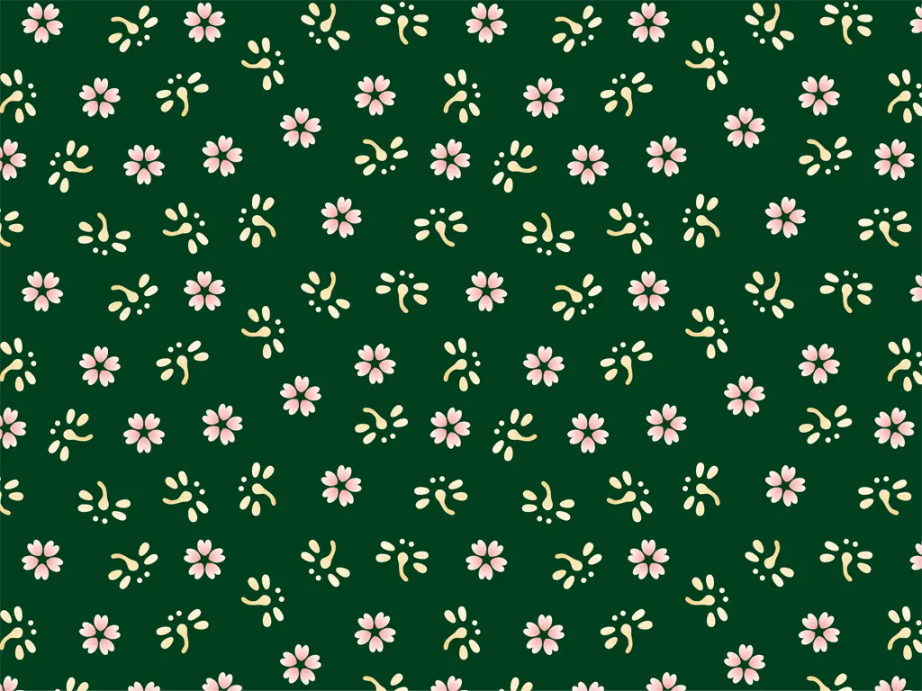 桜の花とトンボ柄の背景イラストとベクター&nbsp;-&nbsp;ピンク色と緑色