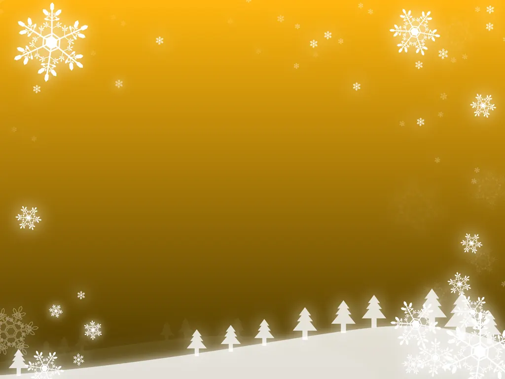 雪の結晶と雪原の背景イラストとベクター&nbsp;-&nbsp;オレンジ色