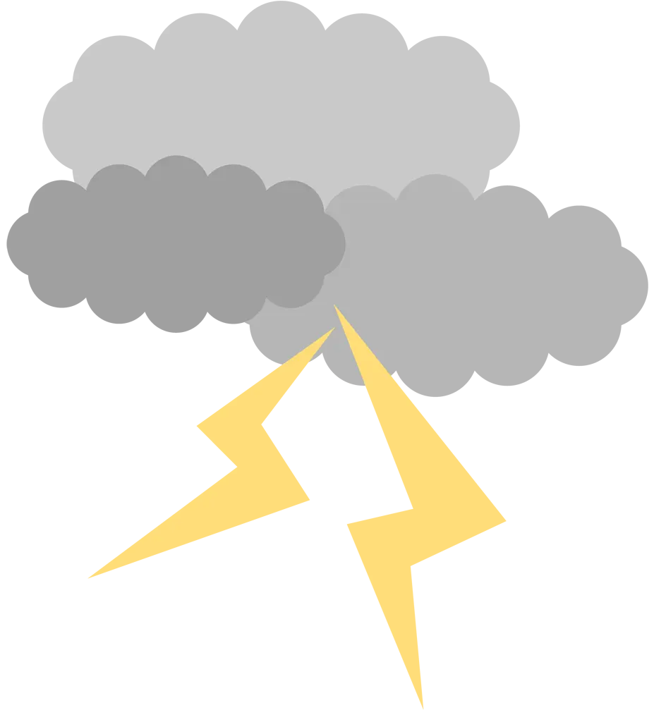 雷雲と稲妻のアイコンイラストとベクター&nbsp;-&nbsp;雷雲と稲妻のアイコン