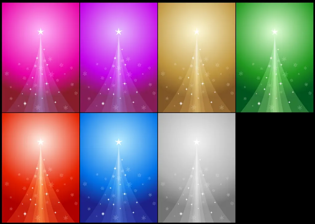 Christmas Tree and Snowflake Vertical Background Illustrations and Vectors