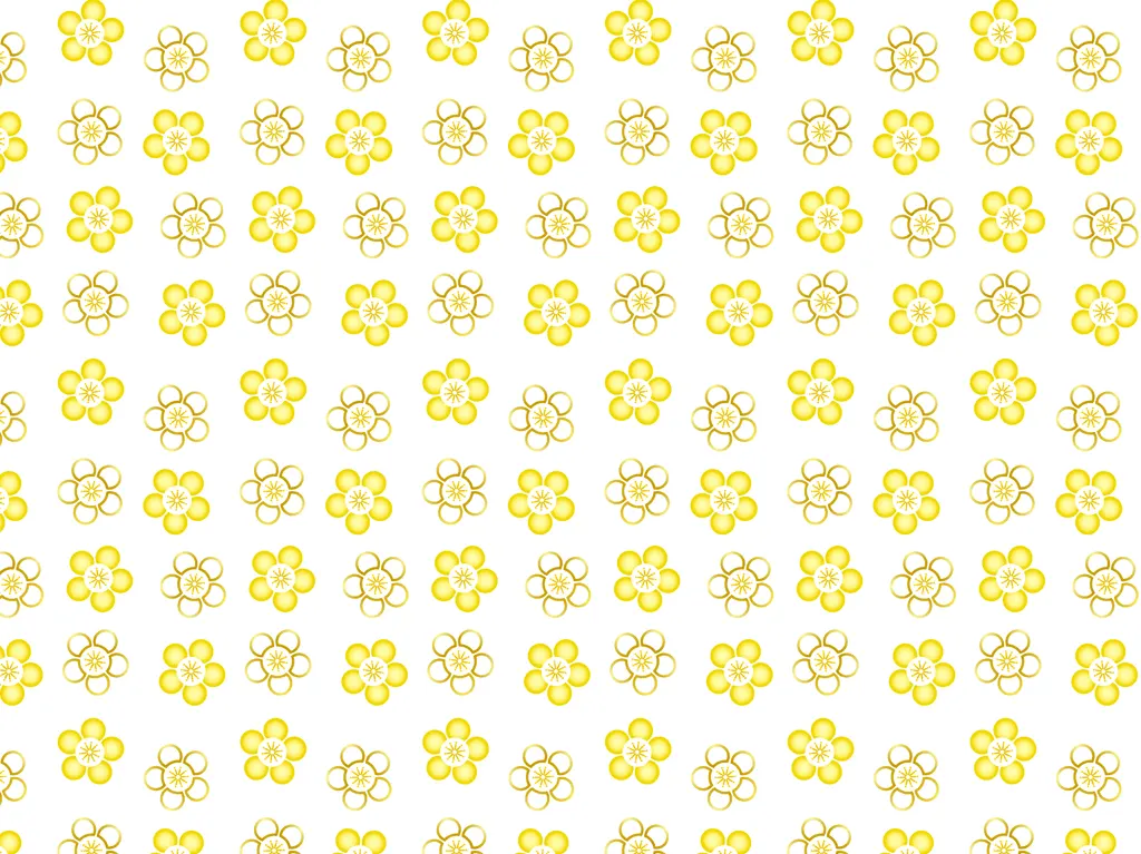 小花文様の背景イラストとベクター&nbsp;-&nbsp;黄色と白色