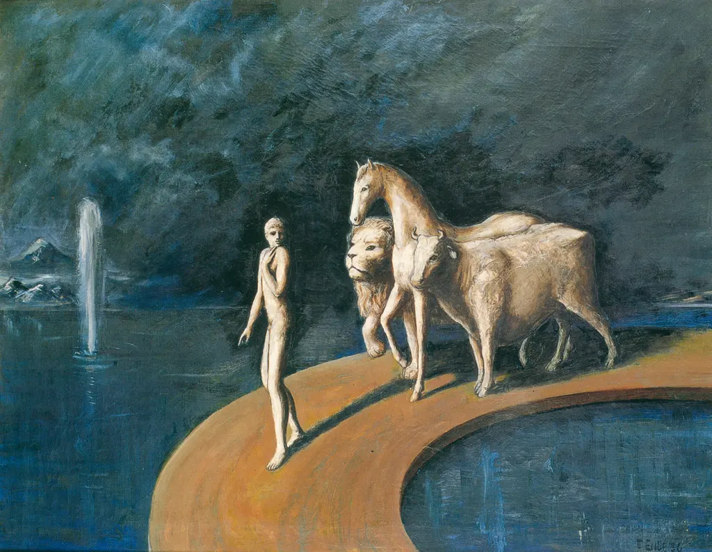 「若者と動物たち」 エドガー・エンデ （1936年）&nbsp;-&nbsp;エンデ父子展より