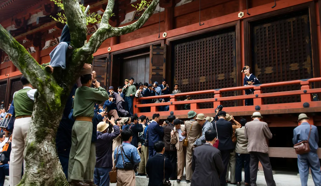 「比叡山撮影会スナップ （舞妓の撮影会）」&nbsp;-&nbsp;AI加工 カラー化