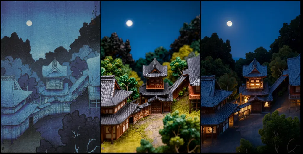 「旅みやげ 第一集 仙台山の寺」 川瀬巴水 （1919年）
