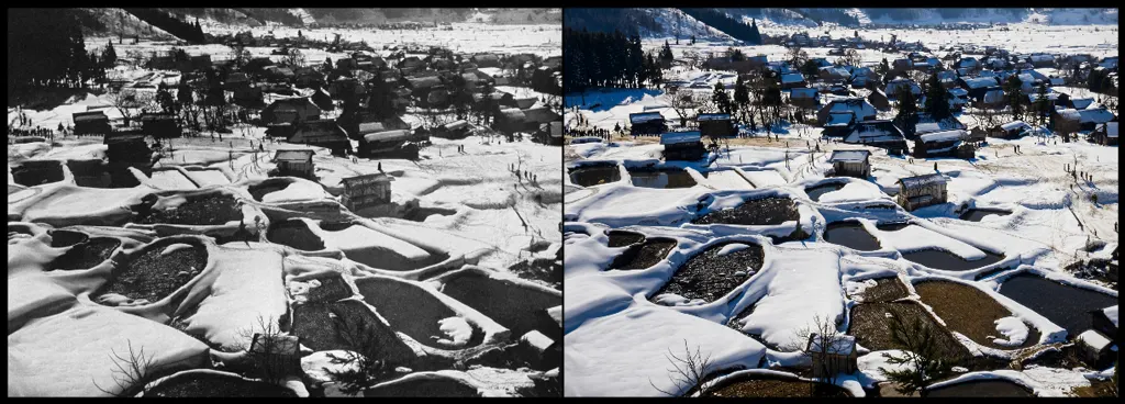 「早春の山麓 （長野県野沢にて）」 河合義雄