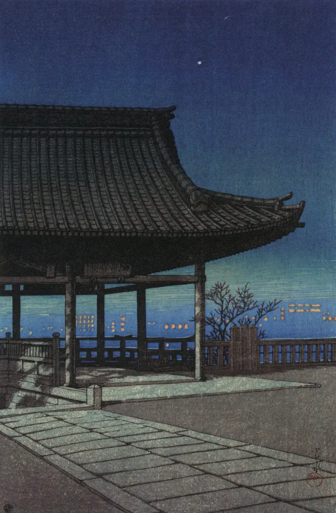 「旅みやげ 第三集 大坂高津」 川瀬巴水 （1924年）&nbsp;-&nbsp;川瀬巴水作品集より