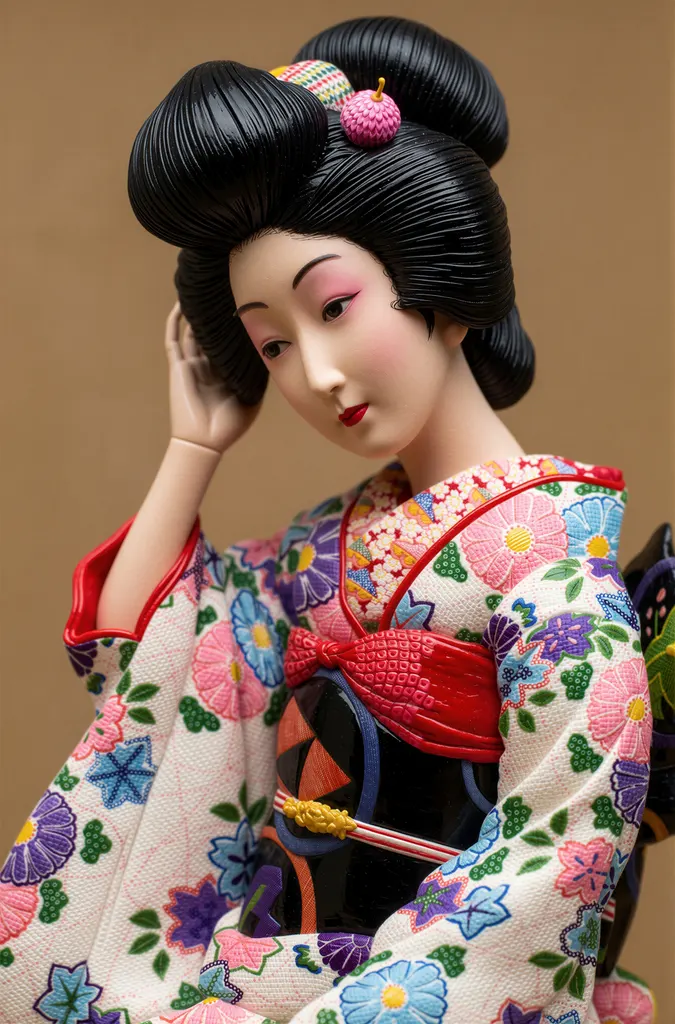 「ゆく春」 川瀬巴水 （1925年）&nbsp;-&nbsp;AI加工 フィギュア風