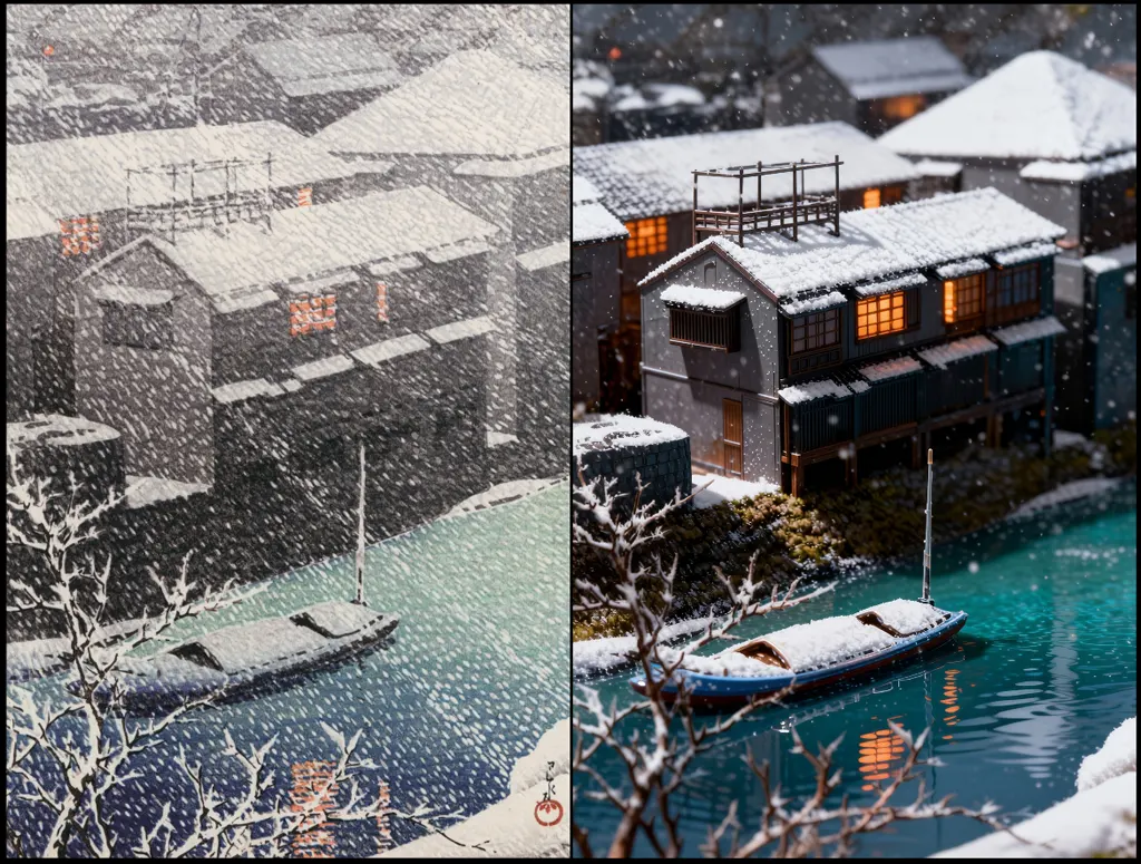 「東京二十景 御茶の水」 川瀬巴水 （1926年）