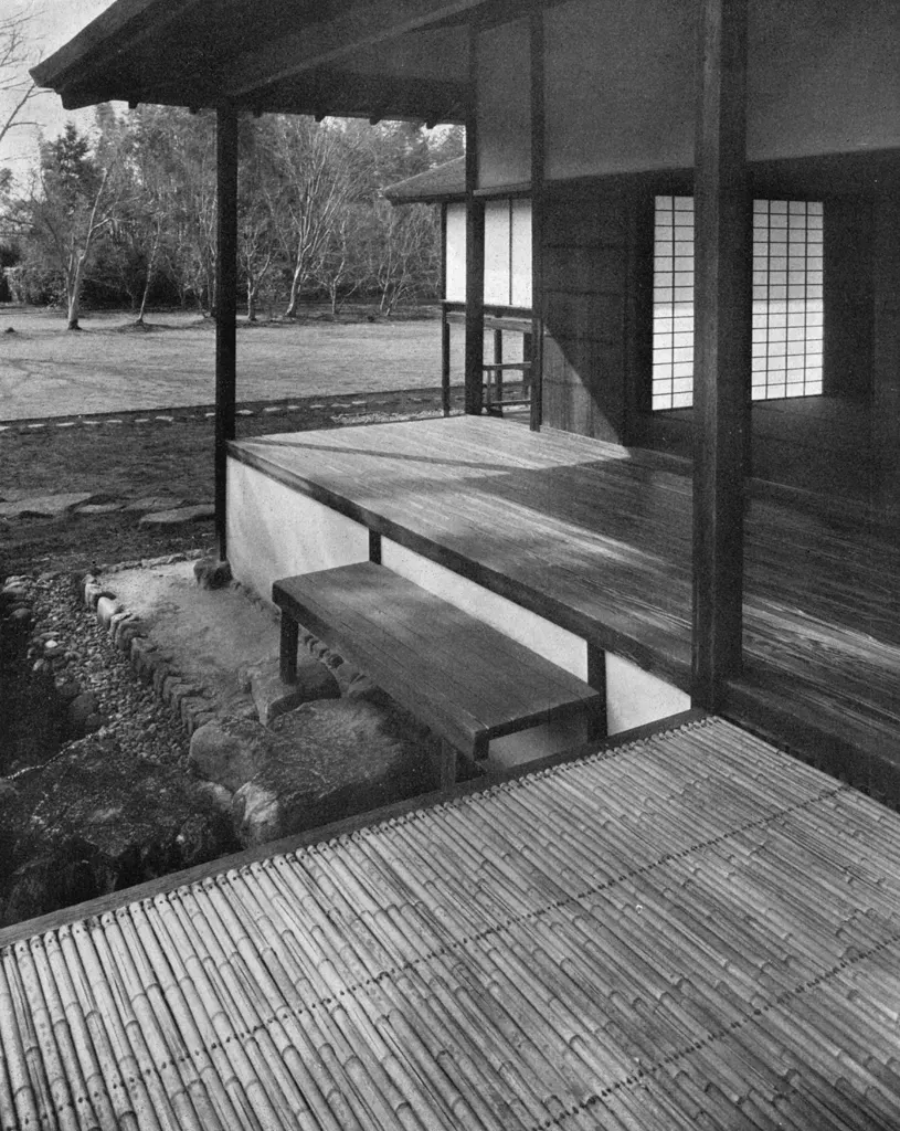 「桂離宮 月見台より」 渡辺義雄&nbsp;-&nbsp;アサヒカメラ 1951年5月号より