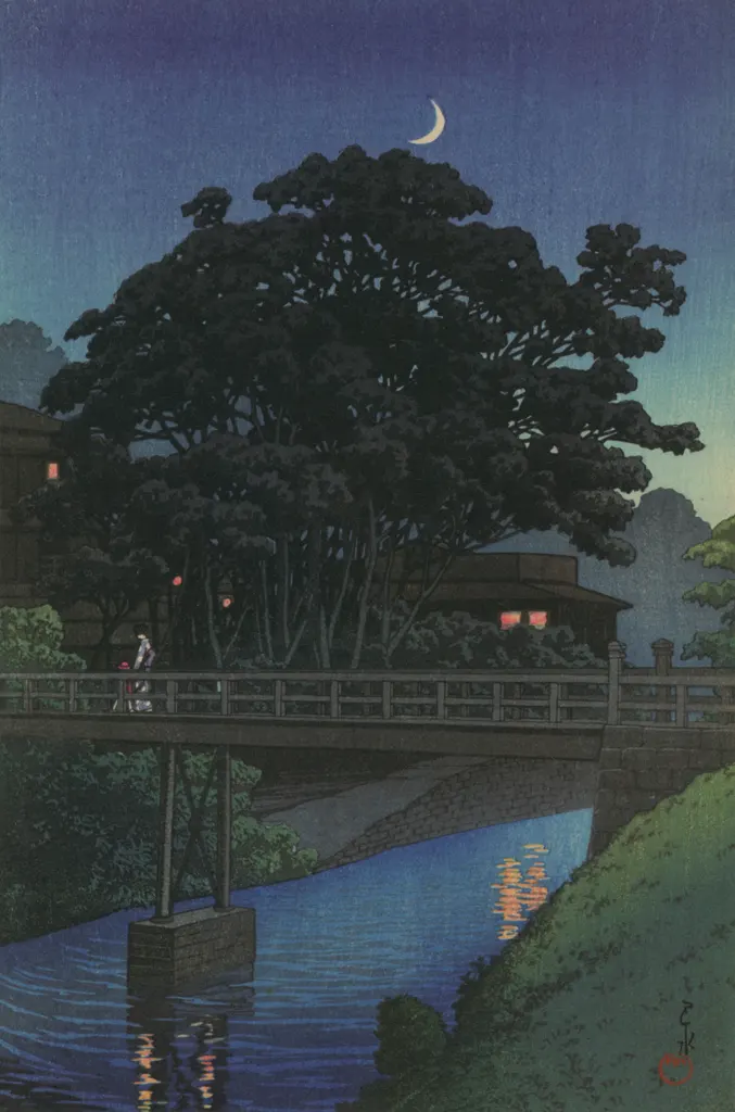 「東京二十景 滝の川」 川瀬巴水 （1929年）&nbsp;-&nbsp;川瀬巴水作品集より