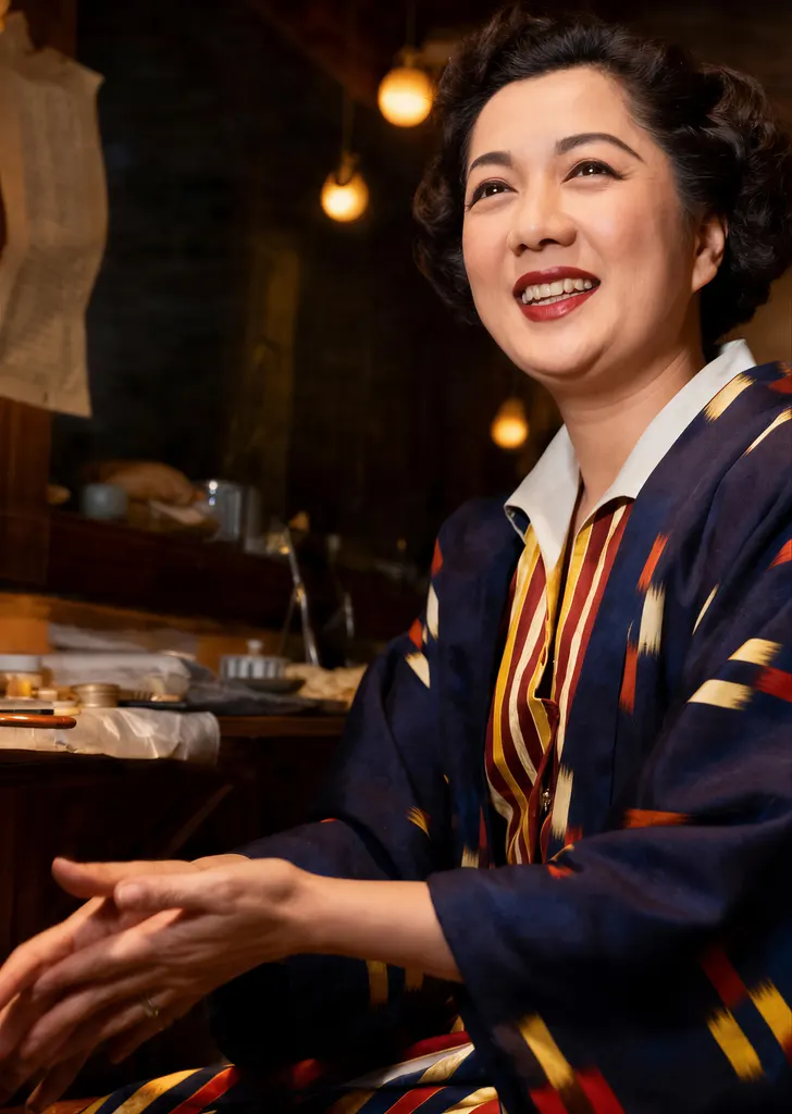「轟夕起子さん」 秋山庄太郎&nbsp;-&nbsp;AI加工 カラー化