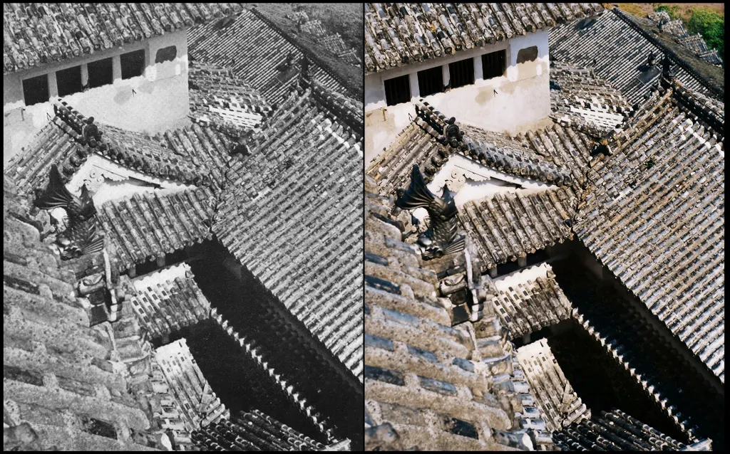 「白鷺城の屋根瓦」 大上智 （1950年）