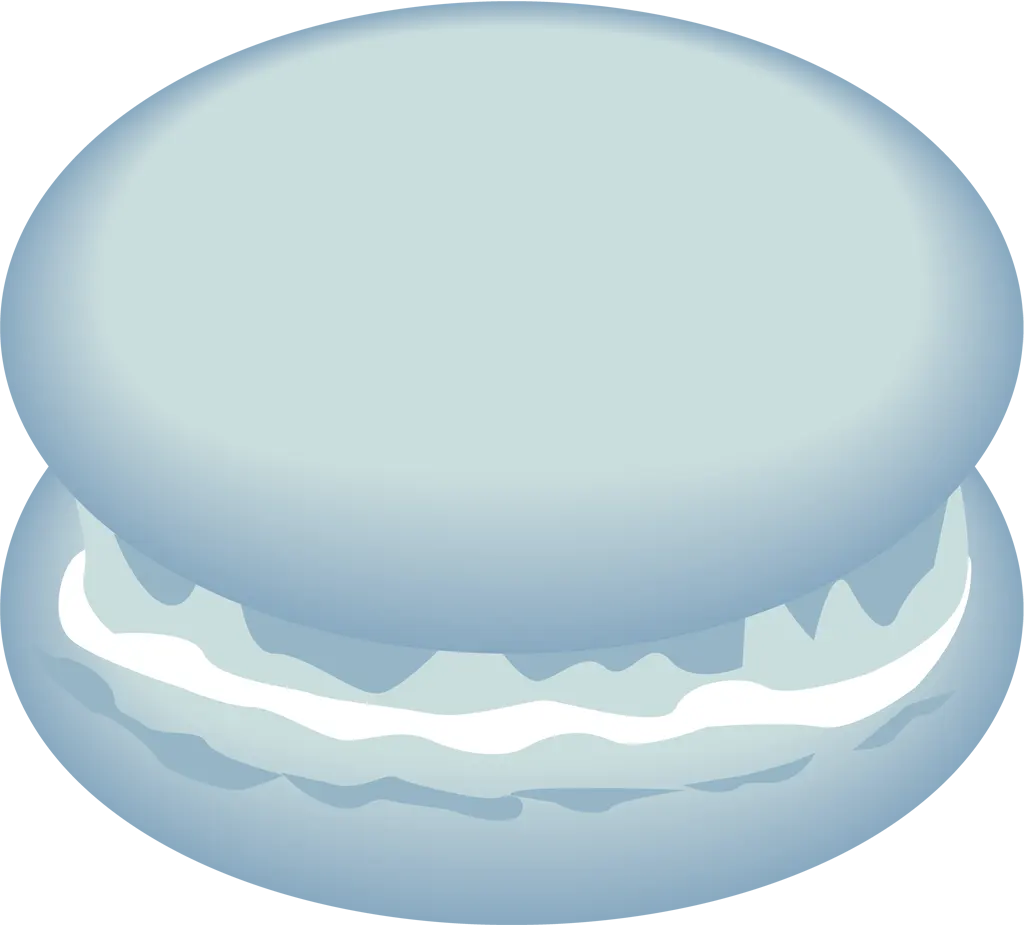 マカロンのイラストとベクター&nbsp;-&nbsp;水色