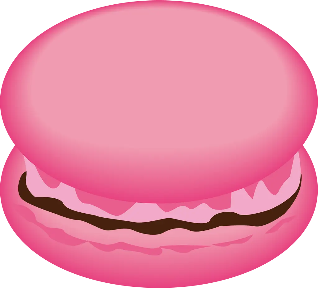 マカロンのイラストとベクター&nbsp;-&nbsp;ピンク色