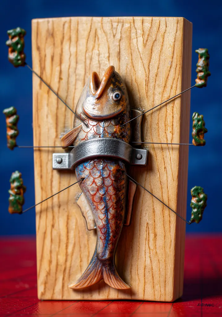 「魚」 エドガー・エンデ （1962年）&nbsp;-&nbsp;AI加工 フィギュア風
