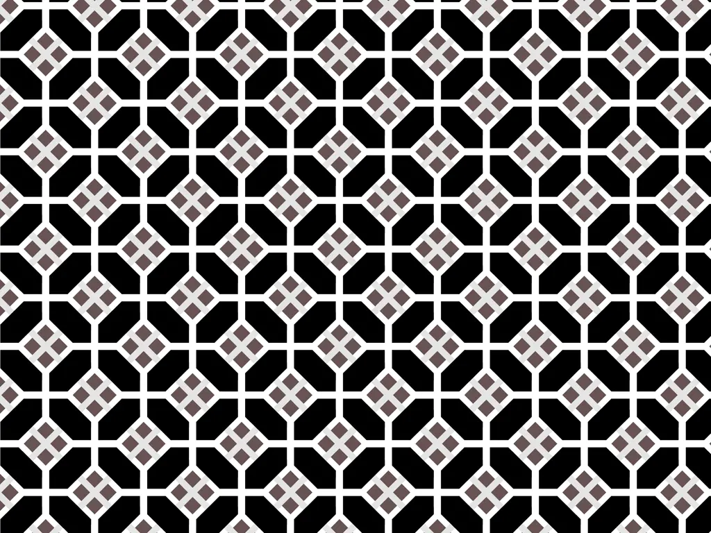 八角形と菱形のパターン背景のイラストとベクター&nbsp;-&nbsp;灰色と黒色