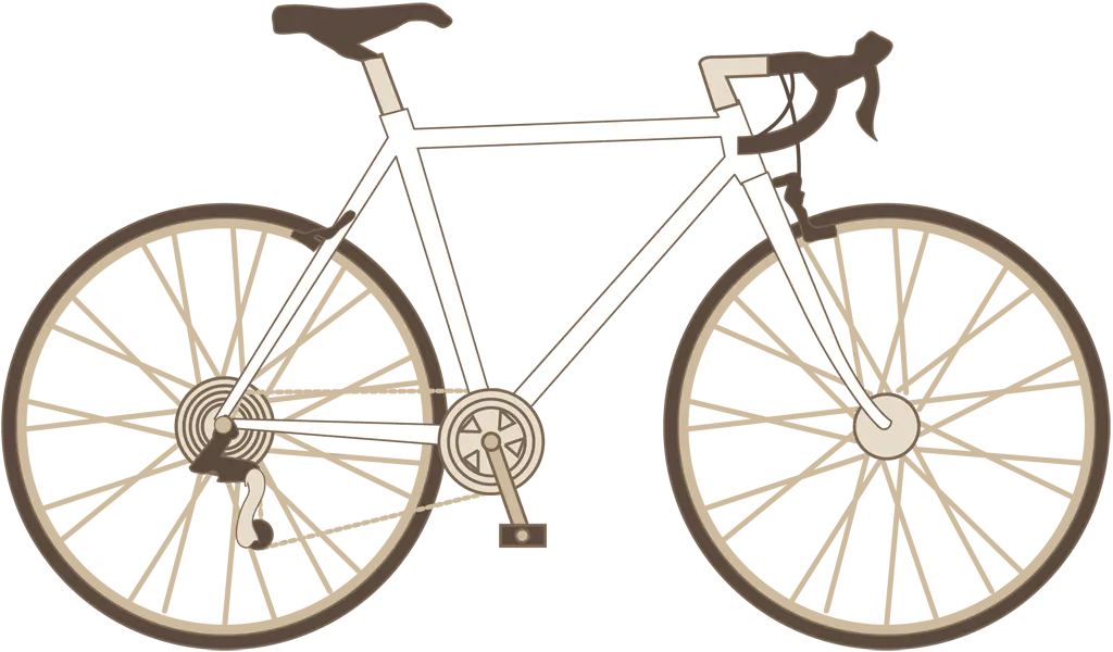 ロードバイクのイラストとベクター&nbsp;-&nbsp;白色
