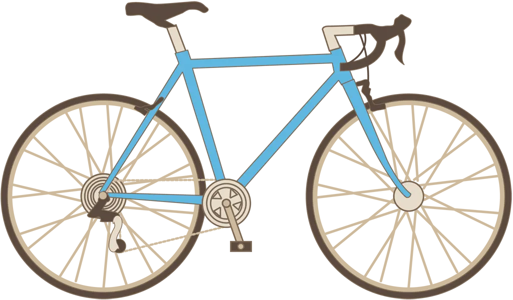 ロードバイクのイラストとベクター&nbsp;-&nbsp;水色