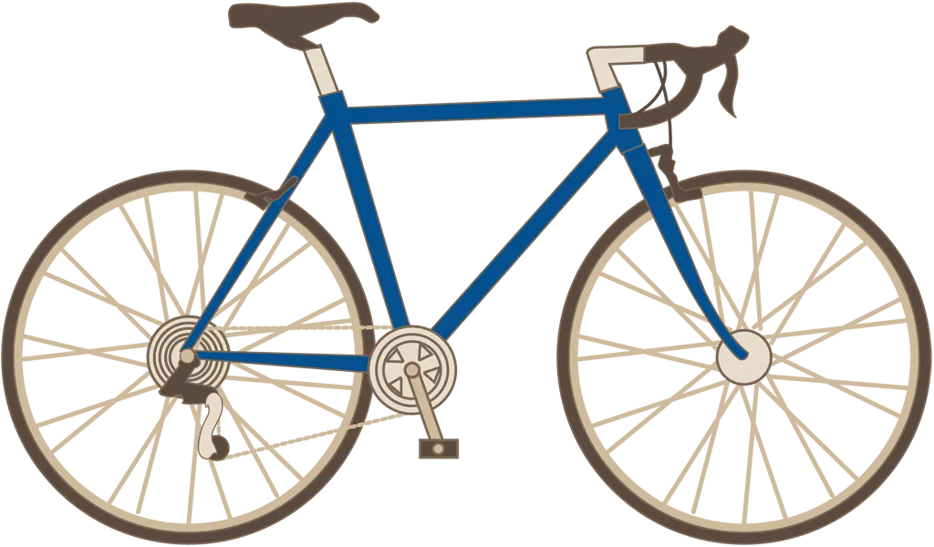 ロードバイクのイラストとベクター&nbsp;-&nbsp;青色