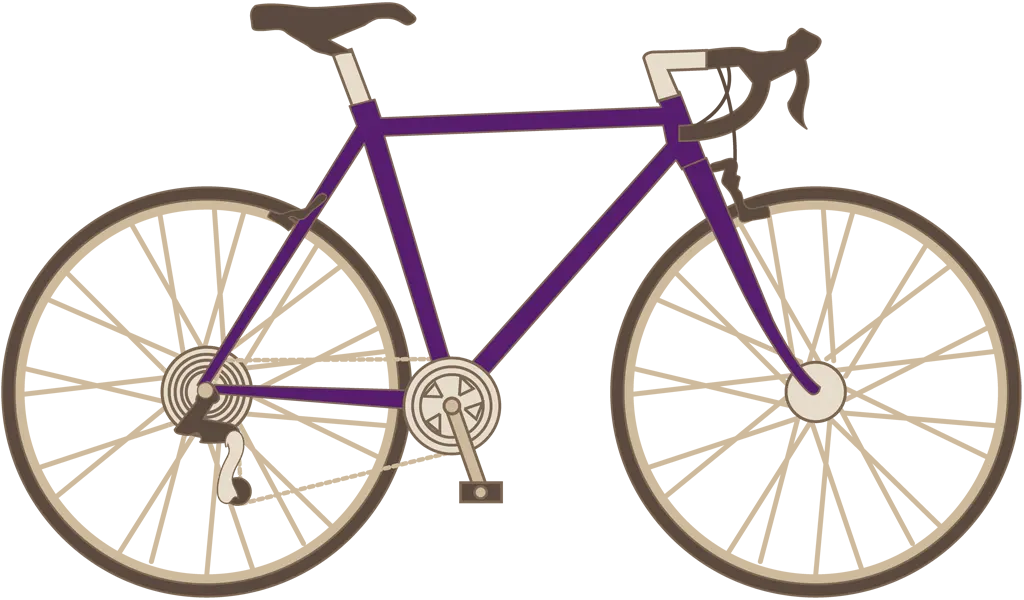 ロードバイクのイラストとベクター&nbsp;-&nbsp;紫色