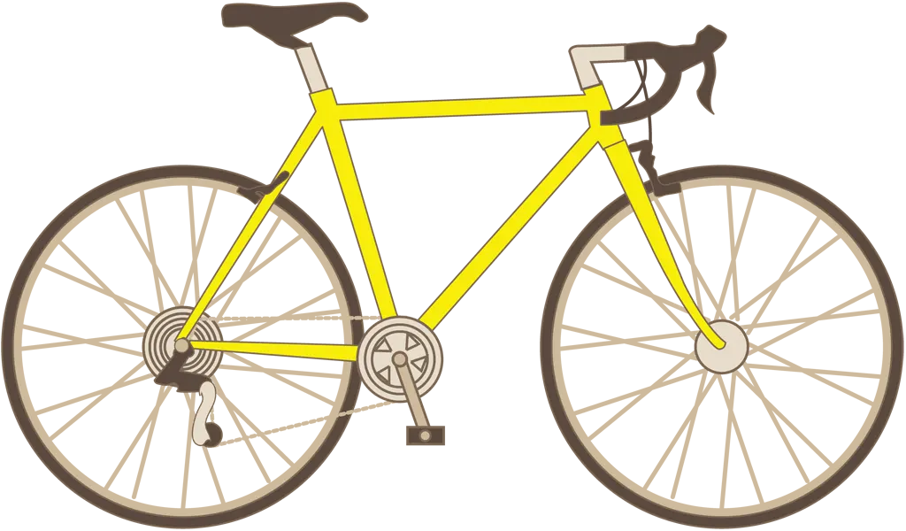 ロードバイクのイラストとベクター&nbsp;-&nbsp;黄色