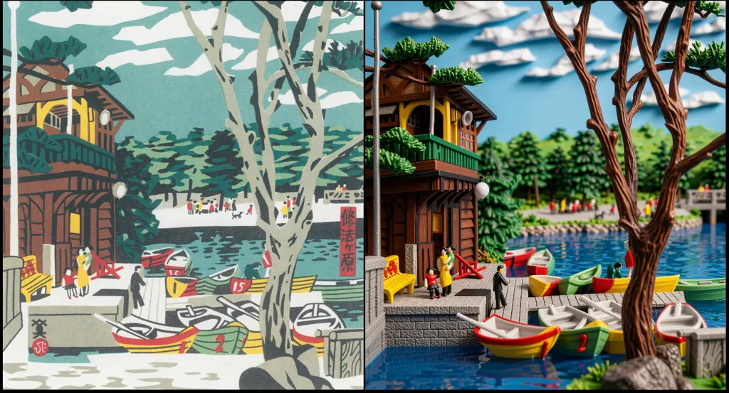「修法ヶ原」 川西英 （1965年）