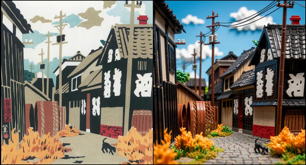 「灘酒倉」 川西英 （1965年）