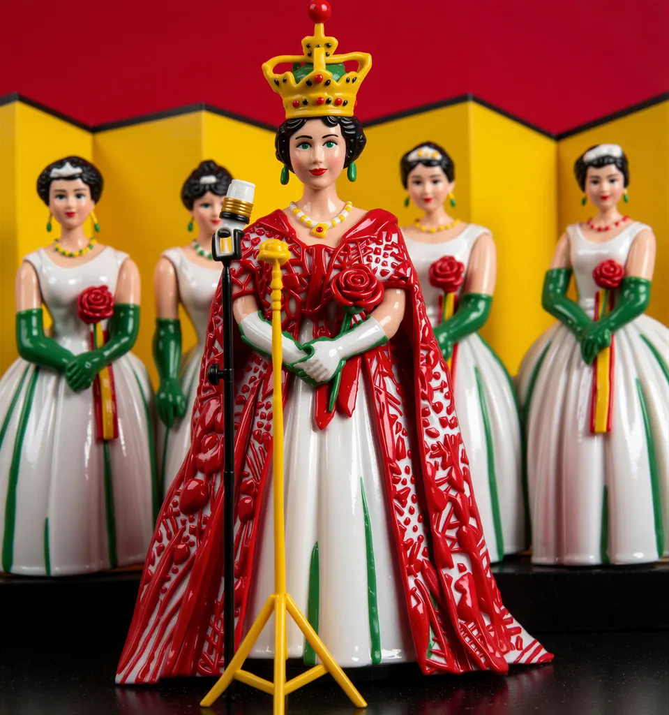 「ミス コウベ発表会」 川西英 （1965年）&nbsp;-&nbsp;AI加工 フィギュア風