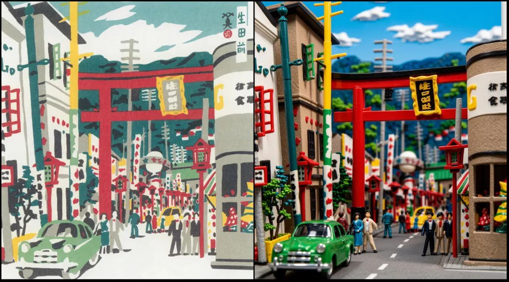 「生田前」 川西英 （1965年）