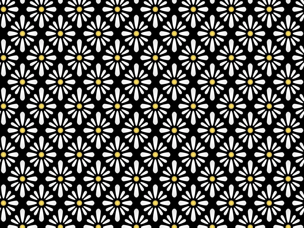 花柄の花菱の背景イラストとベクター&nbsp;-&nbsp;金色と白色と黒色