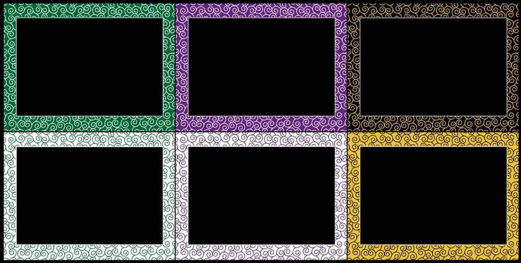 唐草模様のフレーム背景のイラストとベクター