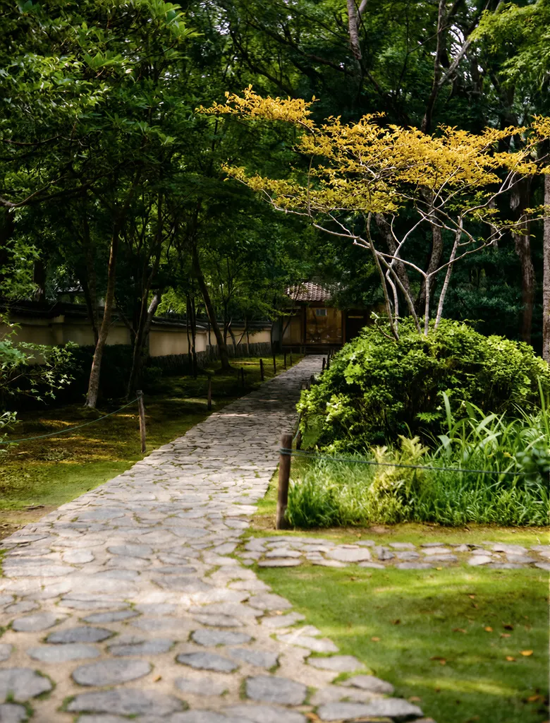 「苔寺」 尾上梅幸&nbsp;-&nbsp;AI加工 カラー化