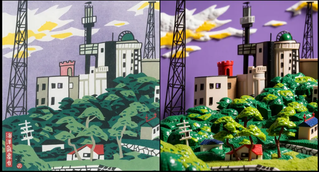「海洋氣象台」 川西英 （1965年）