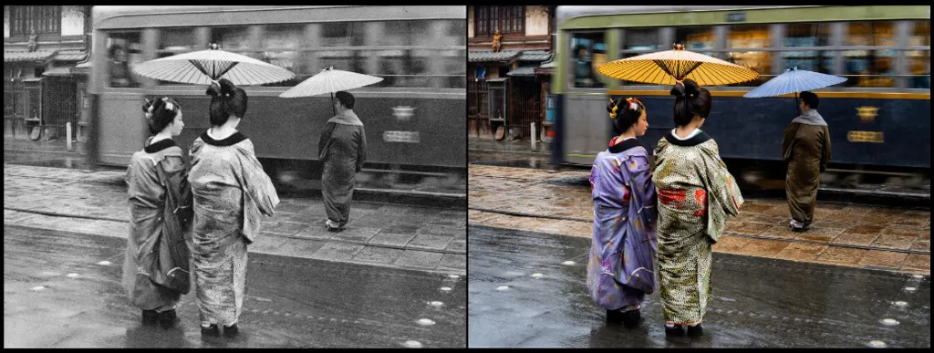 「雨の祇園」 小林貞男