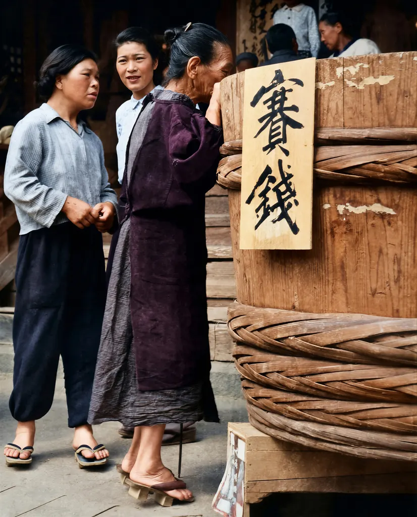 「世相」 倉田富士子&nbsp;-&nbsp;AI加工 カラー化
