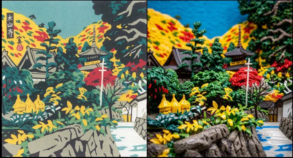 「太山寺」 川西英 （1965年）