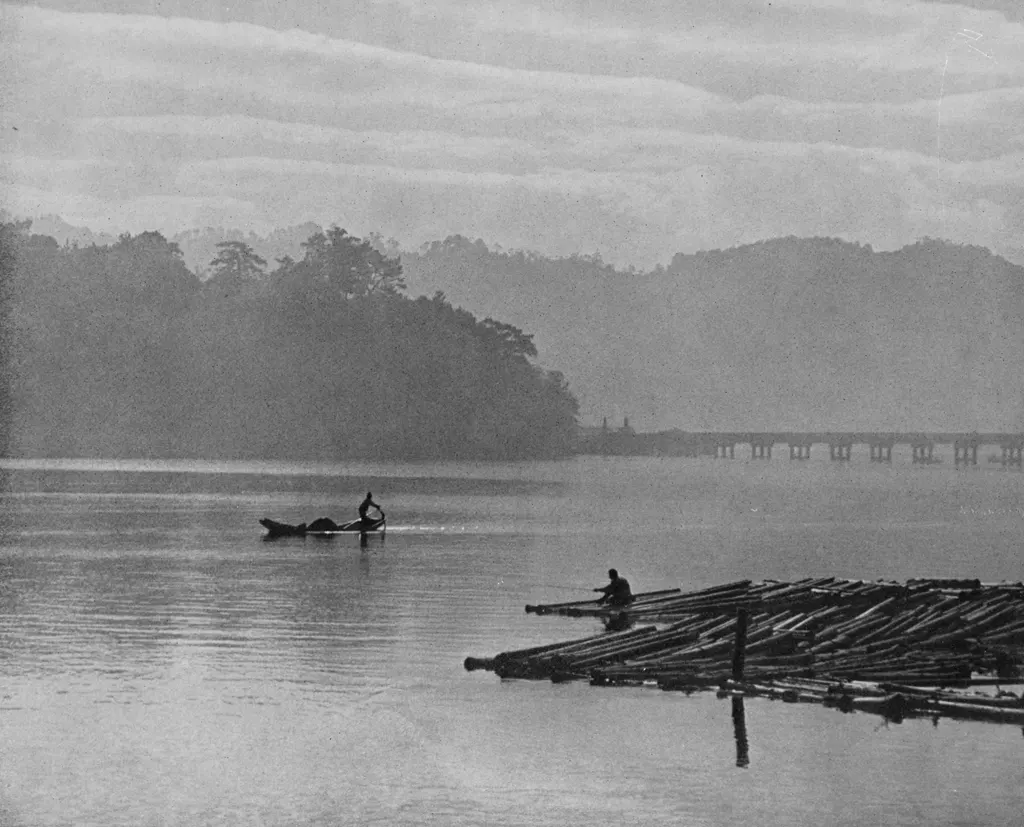 「吸江風景 （高知県）」 栗田鶴雄 （1937年）&nbsp;-&nbsp;アサヒカメラ 1938年2月号より