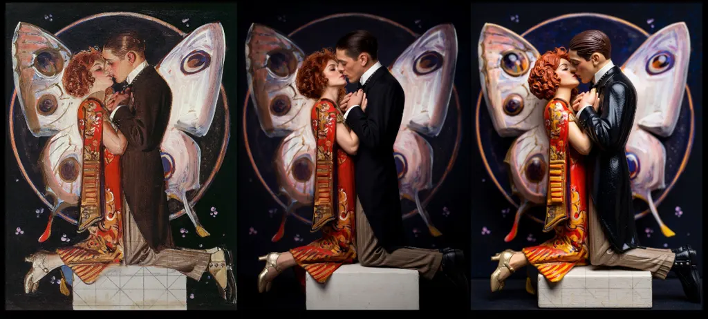 “Butterfly Couple (study)” by J. C. Leyendecker