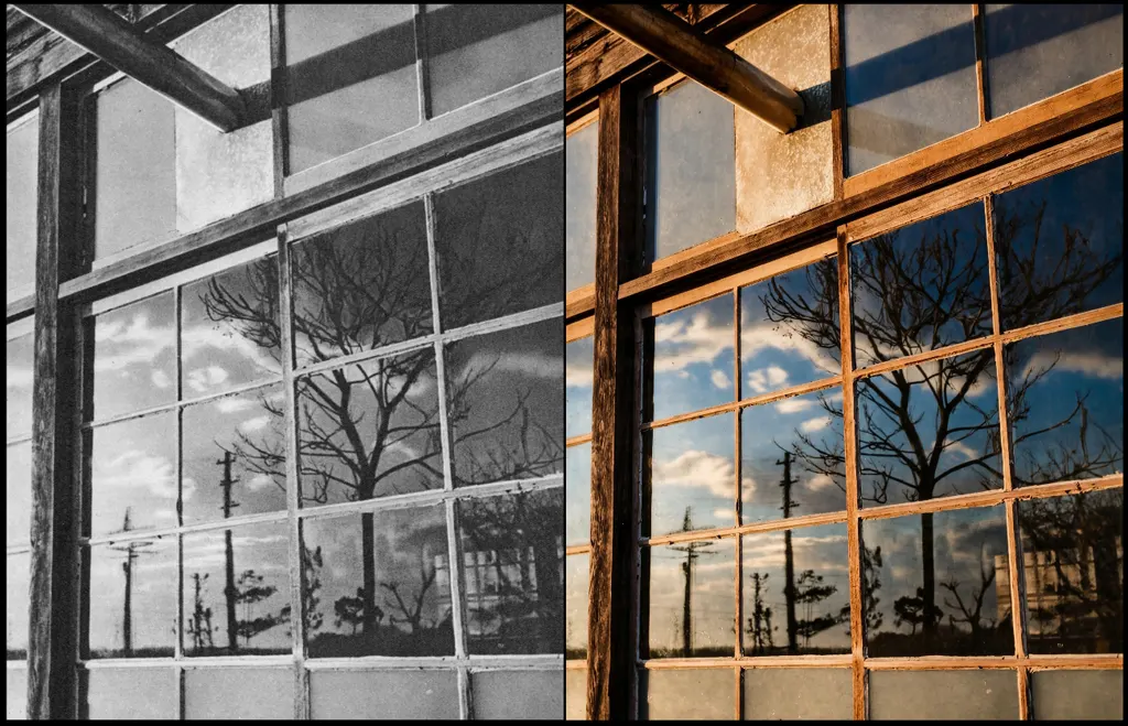 “Winter Reflected in the Window” by Kazuo Yamazaki (1937)