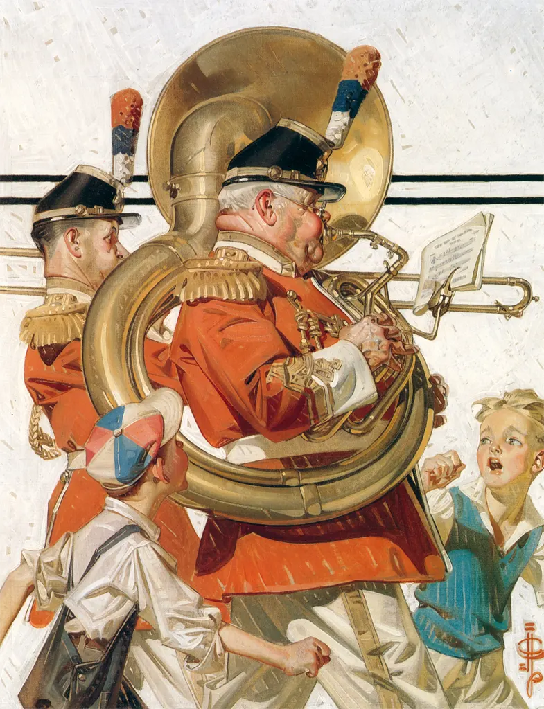 「行進するブラス・バンド」 J・C・ライエンデッカー&nbsp;-&nbsp;J.C. Leyendecker: American Imagistより
