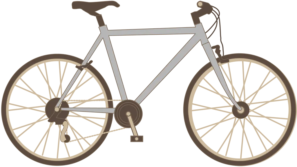クロスバイクのイラストとベクター&nbsp;-&nbsp;灰色