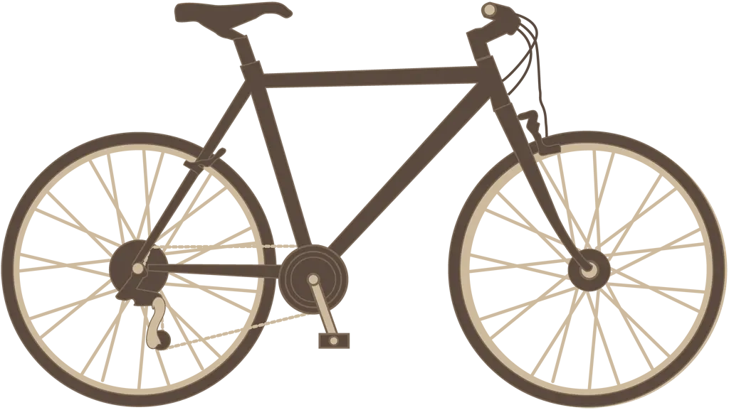 クロスバイクのイラストとベクター&nbsp;-&nbsp;黒色