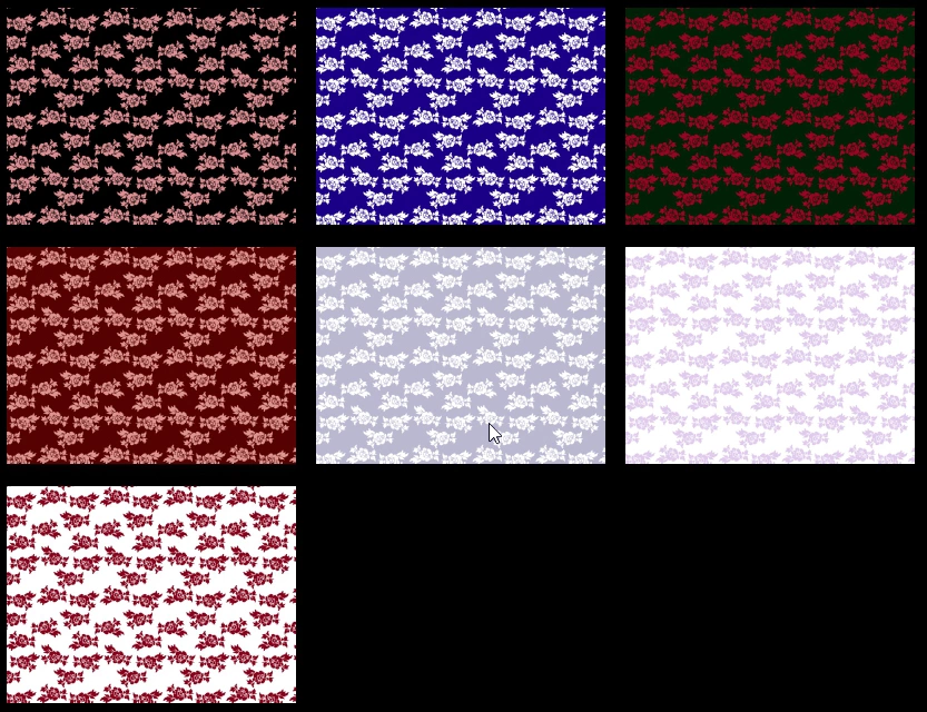 バラ柄模様の背景イラストとベクター