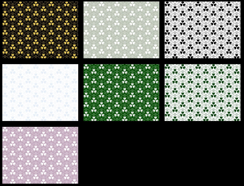 クローバー柄模様の背景イラストとベクター